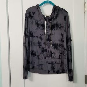 3/$12 Ginger G Long Sleeve Tie Dye Hooded T-shirt